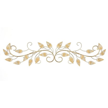 HOME ROOTS Brushed Gold Over The Door Scroll Wall DecorMulticolor 321209